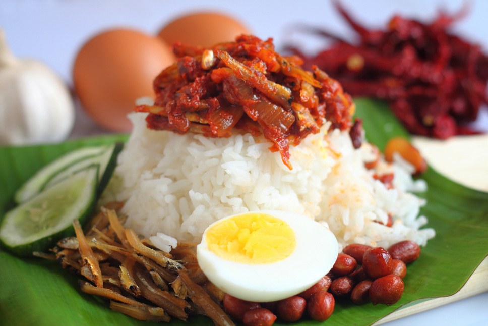 Malaysia food nasi lemak