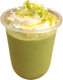Matcha green tea frappe